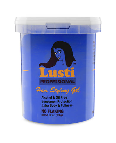 Lusti Styling Gel Blue (Biotin) 32 oz